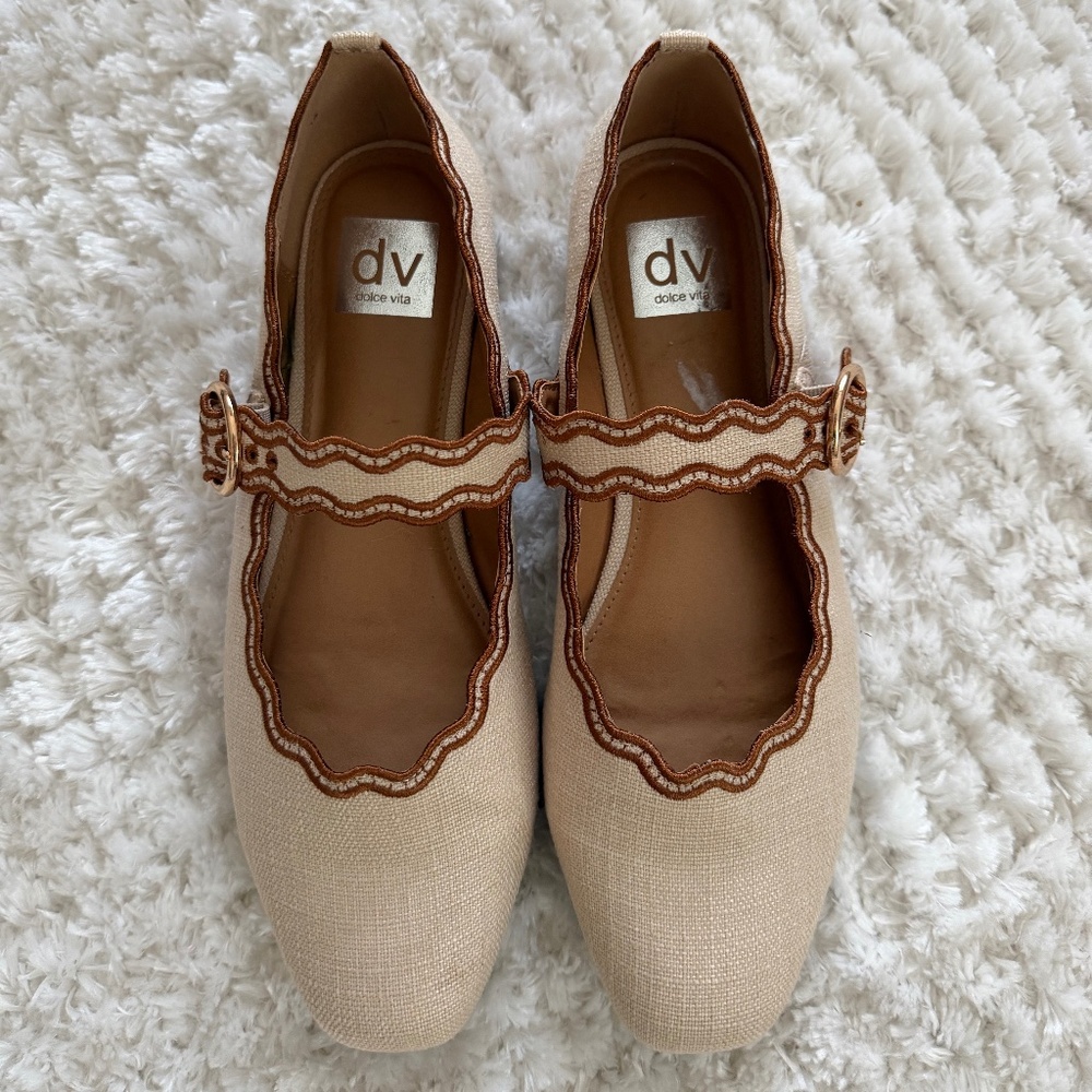 Dolce Vita Fabric Buckle Flats Size 9M